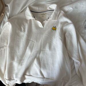 Masters White Crew Neck Sweater